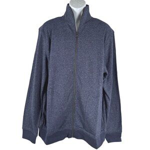Banana Republic Jacket‎ Mens 2XLT Blue Full Zip Preppy Cotton Blend NWT CJ-2173